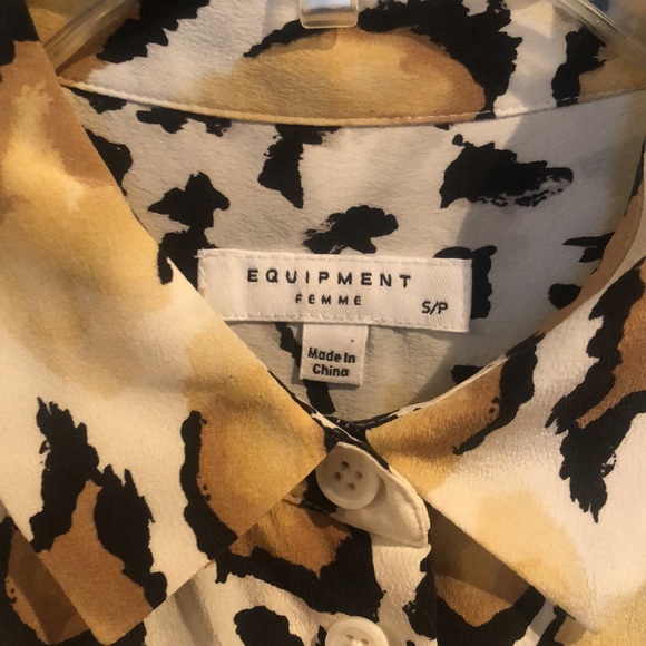Equipment Femme essential silk leopard shirt S - Picture 6 of 8